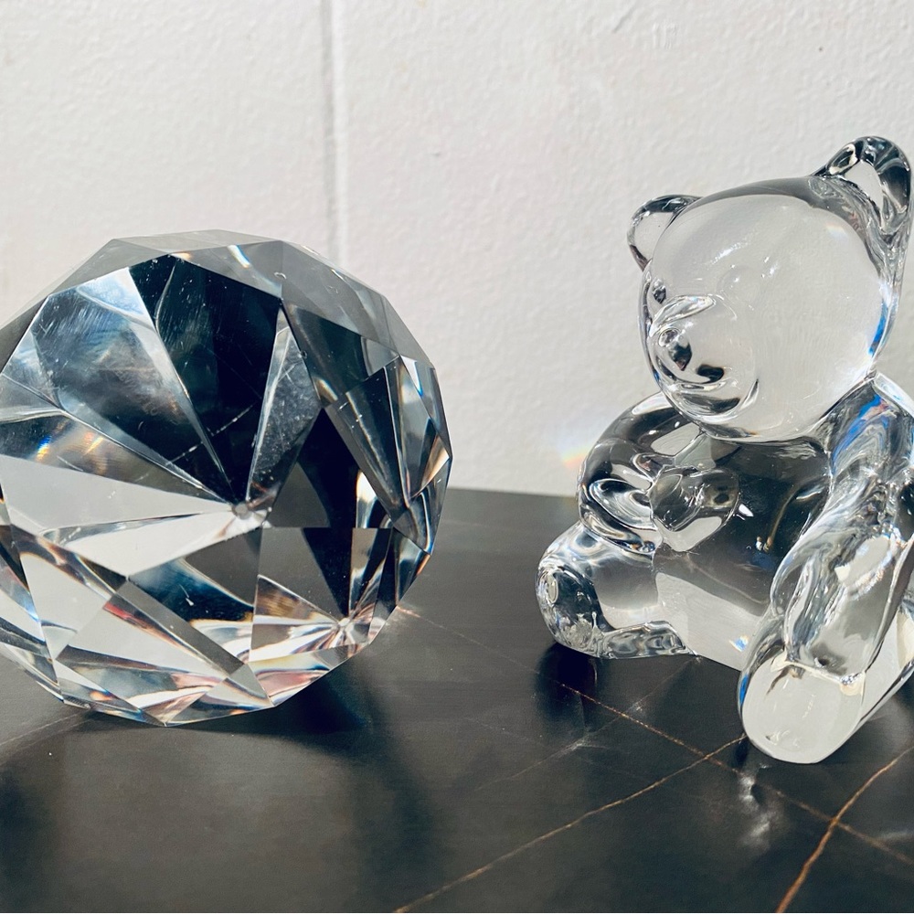 Tiffany & Co. Diamond paperweight- BEAR SOLD